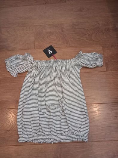 Ladies Bardot/Short Sleeve Top