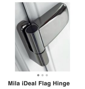Mila iDeal Flag hinges for uPVC doors