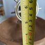 Vintage Brass Nautical Nut Cracker With Ships Wheel And Wooden Bowl, Vintage House Decor, Nautical marked  P. de Cazenove Image 4