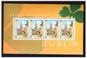 2003 Ireland St. Patrick's Day Commemorative Stamp Booklet Pane Mint Never Hinged (MNH). Hibernian HP137