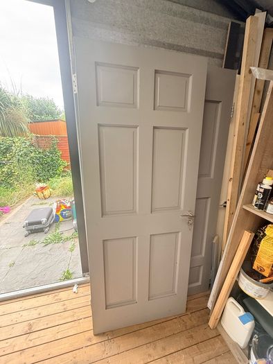 Interior fire door