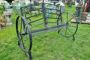 Cart Wheel Bench Black KAS1355
