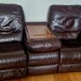 3 seater recliner learher sofa and 2 chairs Image 3