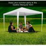 3 x 3 m Gazebo Waterproof Stable High Quality Garden Gazebo Without Side Panels Wedding Marquee UV Protection for Market Camping Weddings Festival Image 4
