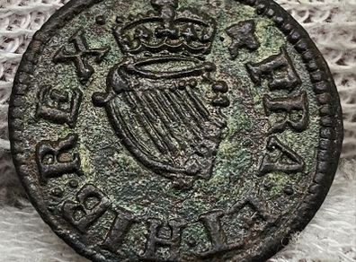 Ireland UK 1625-1649 Charles Richmond 1/4d Farthing Beautiful Grade Scarce Coin