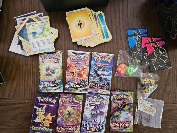 Pokemon TCG Crown Zenith ETB Elite Trainer Box Filled with Random Packs Cards etc.