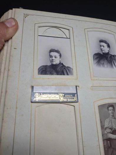 Antique Victorian / Edwardian Photo Album with Original Photographs