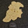 Raven and rose, pin back badge. Image 2