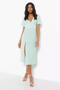 Gingham Midi Dress
