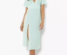 Gingham Midi Dress