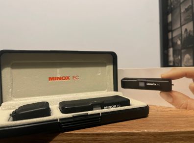 Minox EC film camera with box