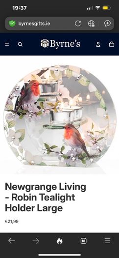 Robin Tealight Holder from Newgrange Living
