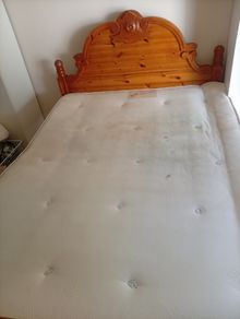 king size bed frame with mattress