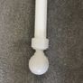 IKEA Wooden curtain pole - white wood grain - 230 cm Image 2
