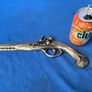 Vintage solid brass wall hanging pistol Image 2