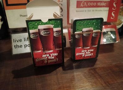 Smithwicks playing cards,mint sealed