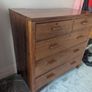 Solid oak mid-century chest of drawers Image 3