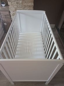 Little buds white cot
