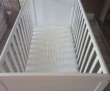 Little buds white cot