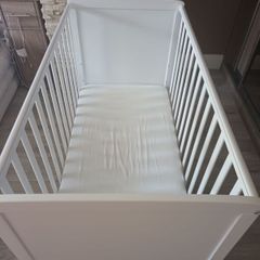 Little buds white cot