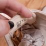 Clarks Off-White Cream Woven Canvas & Leather Toe-Cap Oxford Shoes Brogues 6.5UK/40EU Image 9