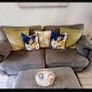 4 seater couch & footstool Image 2