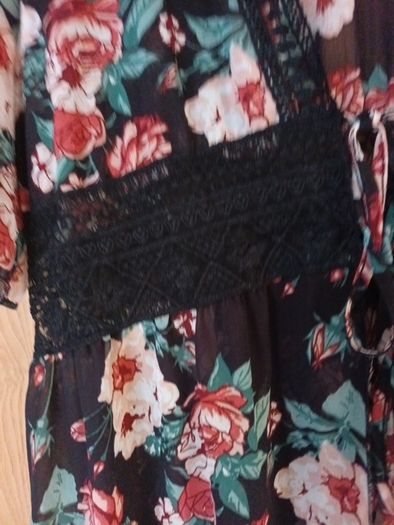 Shein Sheer Pattern  Kimono/Beechwear/Coat  S 3XL  -18.