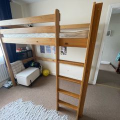 Solid wood loft bed
