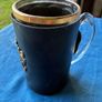 Vintage pint glass in leather holder Image 6