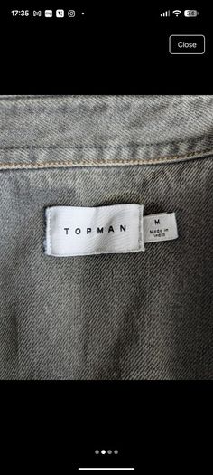 Topshop mens denim shirt  jacket