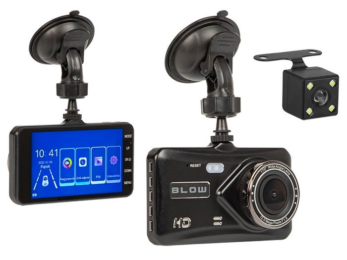 New F800 Dual Video Car Camera Front Rear DVR Full HD 4.0 Inch LCD # 1547