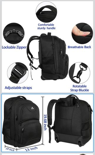 Backpack with wheels