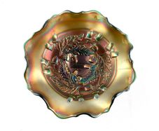Antique Fenton carnival glass bowl