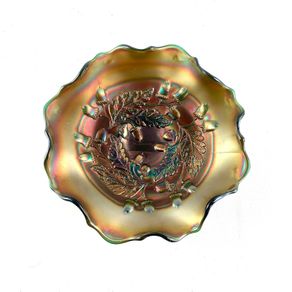 Antique Fenton carnival glass bowl