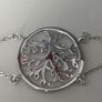 Lotus Silver bracelet Tree Of Life Image 4
