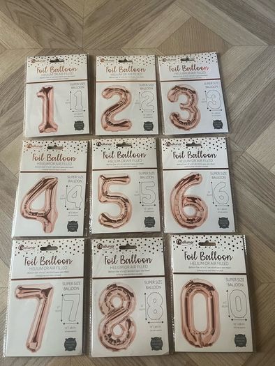 50 number balloons