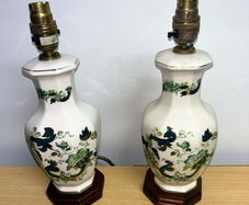 Pair of Mason lamps