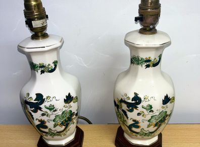 Pair of Mason lamps