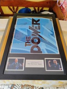 Phil Taylor Signed Mounted Framed Shirt