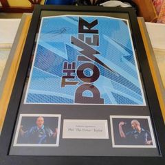 Phil Taylor Signed Mounted Framed Shirt