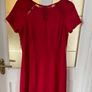 Coast dress, red with lace inset detail, Size 14, above-knee length, VGC Image 9