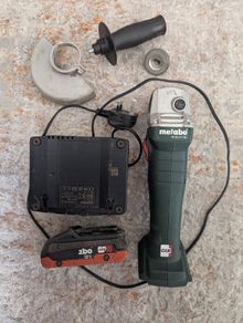 metabo battery grinder