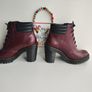 Dr Martens Persephone cherry red chunky heel platform boots UK8 EU42 US10 Image 8