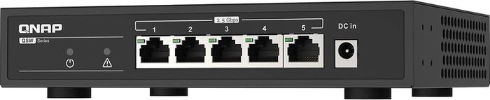 QNAP QSW-1105-5T, 5 port 2.5Gbps auto negotiation (2.5G/1G/100M), unmanaged switch, Broadcom Chipset Embedded