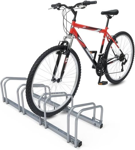 4 Bike Stand Floor or Wall mounted bike rack for garage Bicycle Parking rack Cycle Storage Locking Stand
