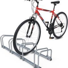 4 Bike Stand Floor or Wall mounted bike rack for garage Bicycle Parking rack Cycle Storage Locking Stand