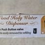 Wall Mounted Wooden Holy Water Dispenser Image 4