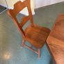Vintage wooden Table and chairs Image 2