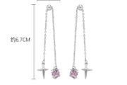 Rebel Studio Pink Diamante Adjustable Length Earring