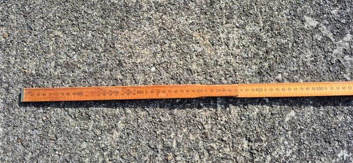 Vintage Blundell Harling 2m Wooden Folding Ruler  BS 4484 Metric